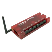 LabJack T7-Pro DAQ (USB / Ethernet / Wi-Fi, 24-bit aux ADC)