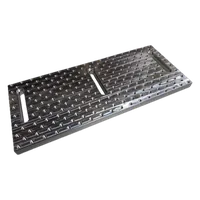 Saunders Universal Aluminum Fixture Tooling Plate, M6, 14" × 6"